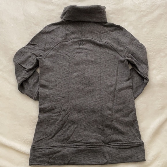 Lululemon | Heather Grey Turtleneck Sweater with Pockets - Picture 2 of 7
